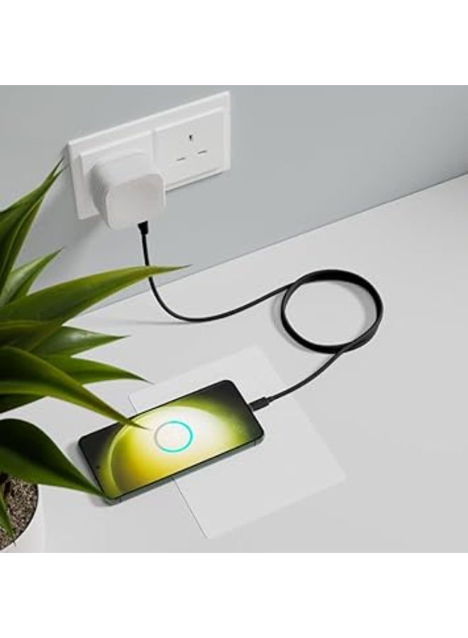 جوس كابل JUICE USB-A إلى Type C، مصنوع من مادة TPE معاد تدويرها بنسبة 100% ومعزّز للمتانة، يدعم الشحن ونقل البيانات، متوافق مع أحدث طرازات Samsung وHuawei وSony وiPhone، بالإضافة إلى الأجهزة اللوحية، وأجهزة الألعاب، وiPad Pro وiPad Air وiPad Mini، بطول 3 أمتار، باللون الأسود. - Image 3